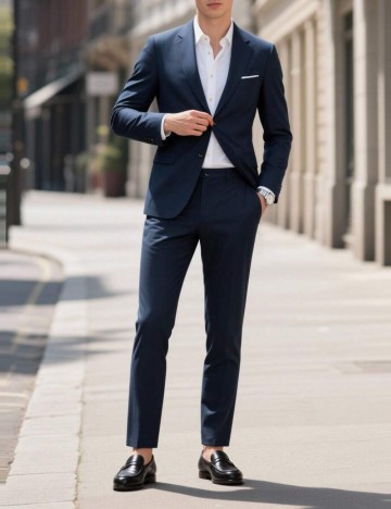 Costum Shein MANFINITY, bleumarin