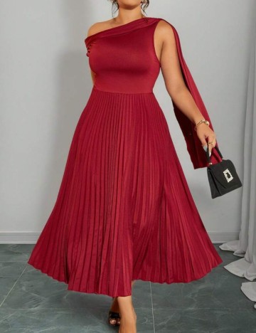 Rochie maxi Shein Curve+, vișiniu