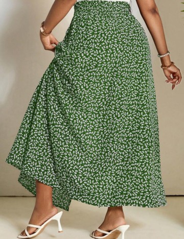 Fustă maxi Shein Curve+, mix culori