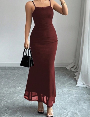 Rochie maxi Shein, vișiniu