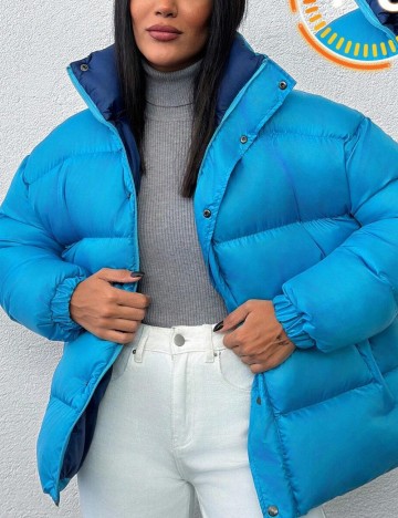 Geaca Shein, albastru
