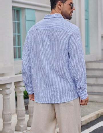 Cămașă Shein, albastru