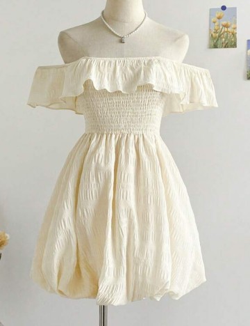 Rochie mini Shein, crem