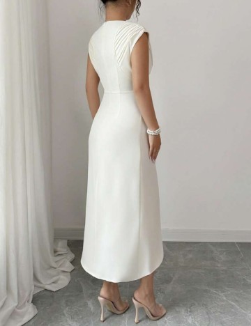 Rochie midi Shein, crem