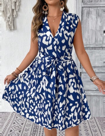 Rochie mini Shein Curve+, mix culori