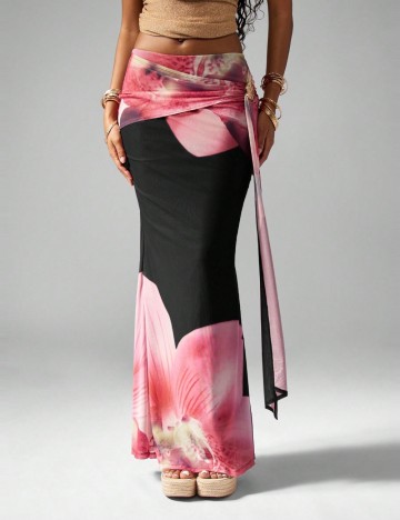 Fustă maxi Shein Missguided, mix culori