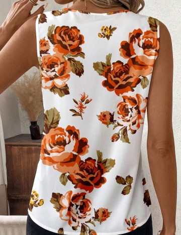 Cămașă cu m&acirc;necă scurtă Shein, alb