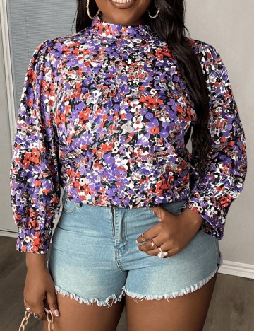Cămașă Shein Curve+, mix culori