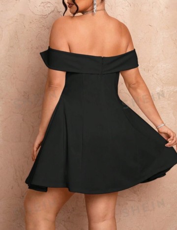 Rochie mini Shein Curve+, negru
