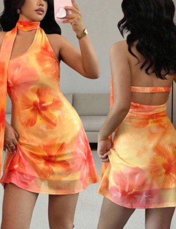 Rochie mini Shein, mix culori