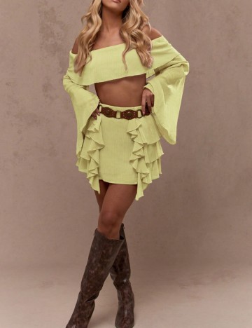 Top Shein Missguided, galben