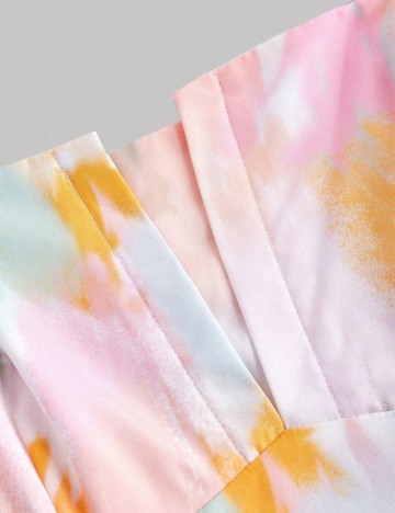 Rochie midi Shein Curve+, mix culori