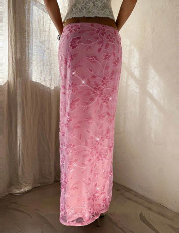 Fustă maxi Shein, roz