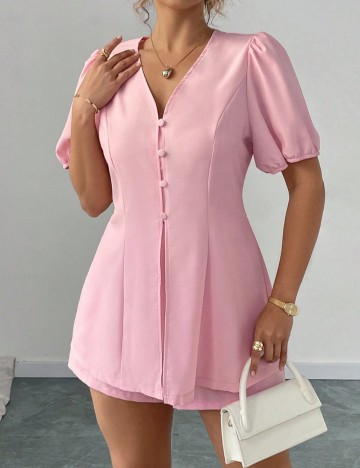 Compleu Shein Curve+, roz