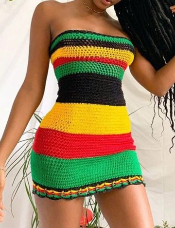 Rochie mini Shein, mix culori