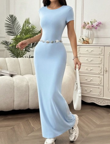 Rochie maxi Shein, albastru