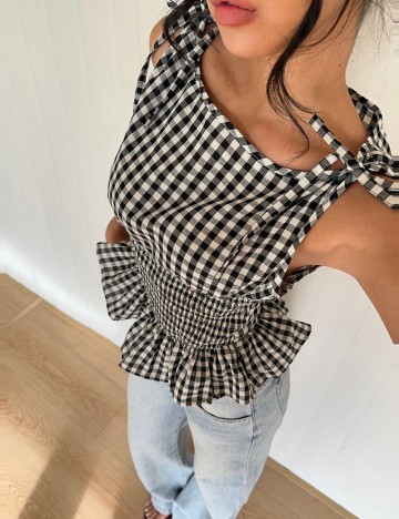 Cămașă cu m&acirc;necă scurtă Shein, mix culori