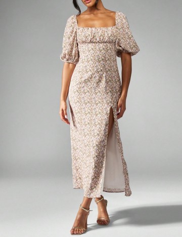 Rochie midi Shein, mix culori