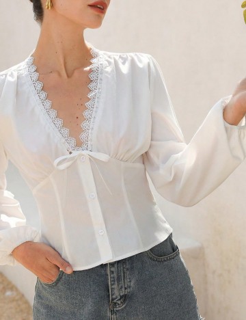 Cămașă Shein, alb