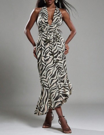 Rochie maxi Shein, mix culori