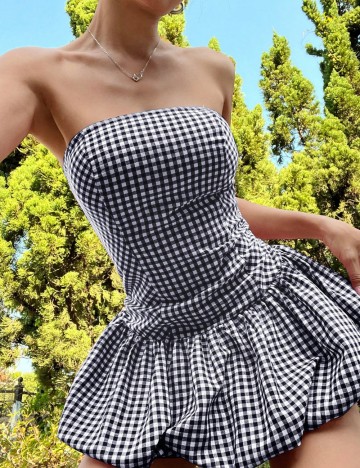 Rochie tip salopetă Shein, albastru