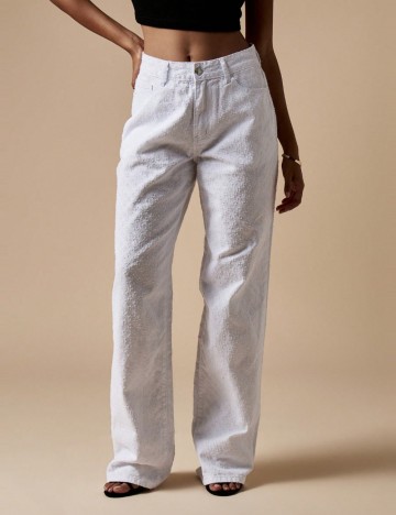 Jeans Shein Missguided, alb