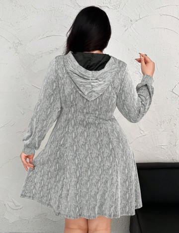 Rochie mini Shein Curve+, gri