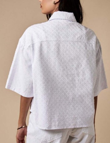 Cămașă de blugi Shein Missguided, alb