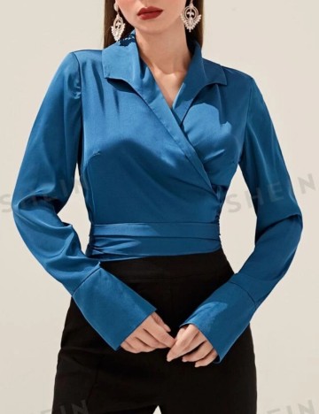 Cămașă Shein, albastru