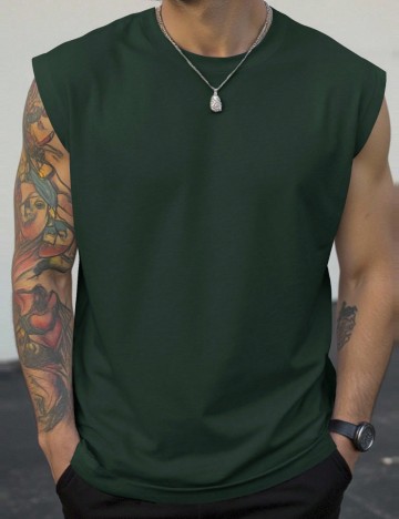Tricou Shein MANFINITY, verde