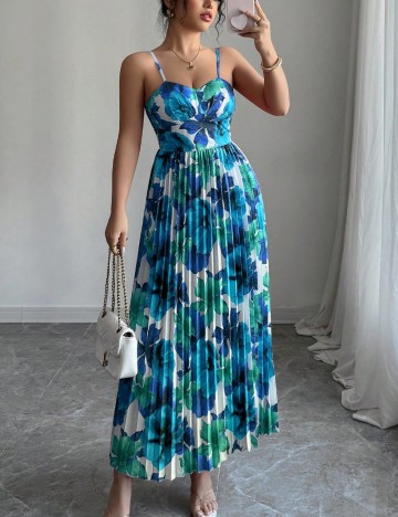 Rochie maxi Shein, mix culori