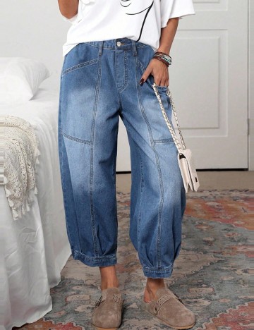 Jeans Shein, albastru