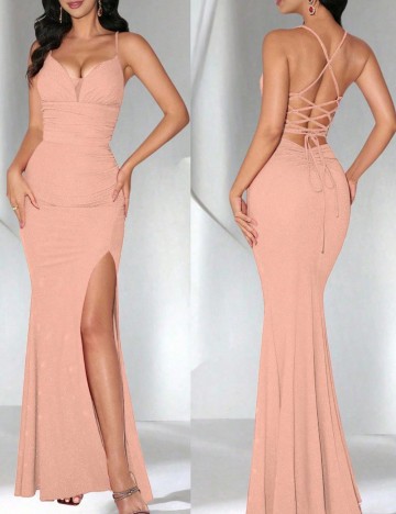 Rochie maxi Shein, roz