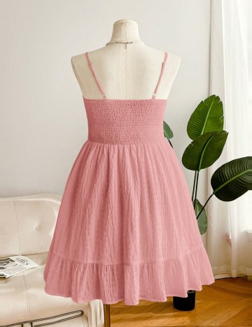 Rochie mini Shein Curve+, roz