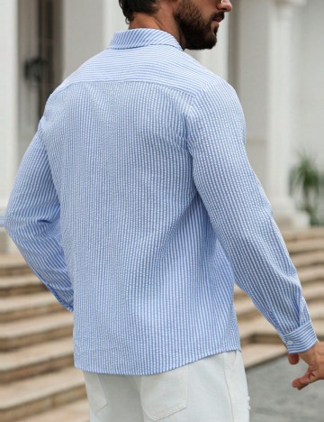 Cămașă Shein, albastru