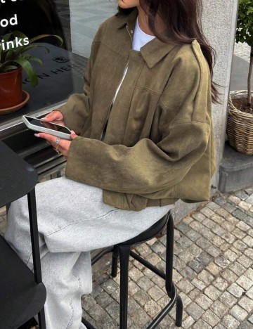 Jachetă Shein, kaki