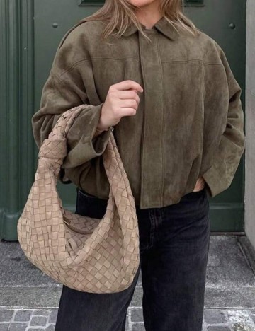 Jachetă Shein, kaki