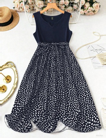 Rochie maxi Shein Curve+, mix culori