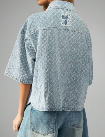 Cămașă de blugi Missguided by Shein, albastru