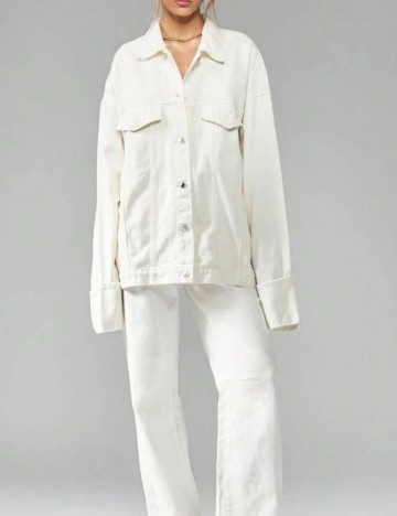 Geacă de blugi Missguided by Shein, alb