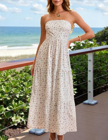 Rochie maxi Shein, mix culori