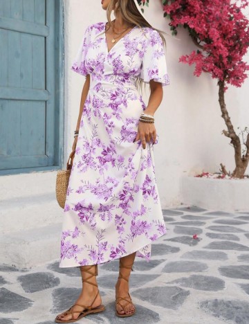 Rochie midi Shein, mix culori