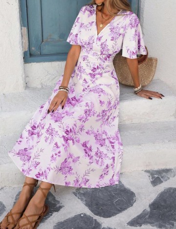 Rochie midi Shein, mix culori