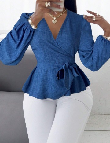 Cămașă Shein, albastru