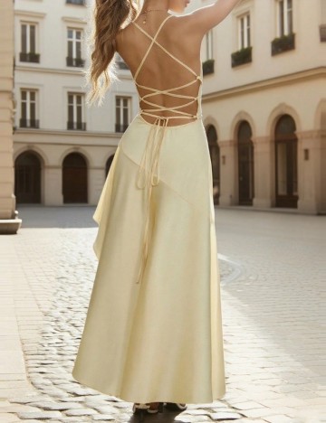 Rochie midi Shein, galben