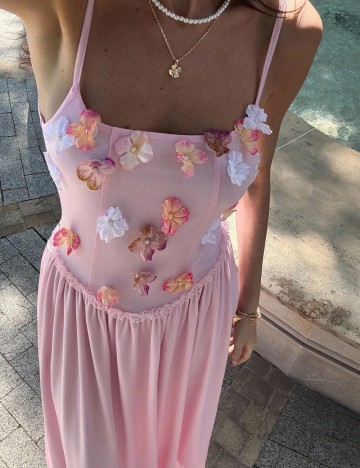 Rochie maxi Shein, roz