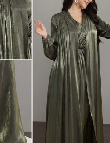 Set Rochie și Cardigan Shein, kaki