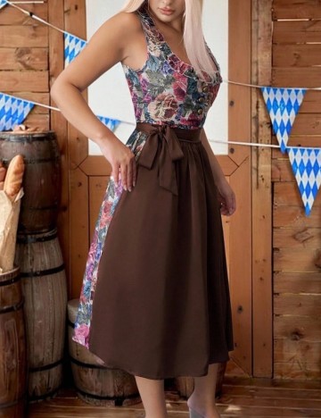 Rochie midi Shein, mix culori