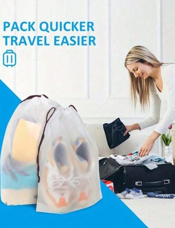 Set saci impermeabili Shein, transparent