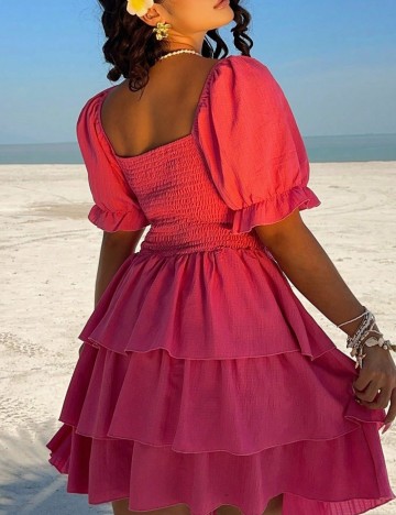 Rochie mini Shein Curve+, roz